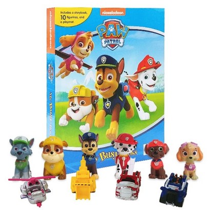 aw atro y Busy Book 퍼피구조대 비지북 피규어책