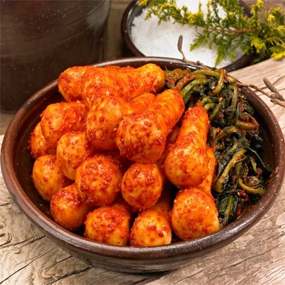 무명김치 맛있는 전라도각김치 알타리김치각무