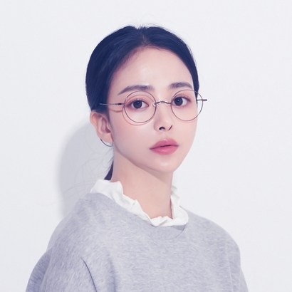 멜라크메 남자 여자 코받침없는 동글이 알큰 오버 베타 티타늄 브라운 안경테 리뷰후기