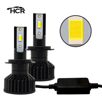 HCR 24000루멘 6500k 블랙에디션 ED 헤드라이트 전조등 안개등 화물차 24V환 H1 H3 H4 H7 H8 9005 9006 880 881 1개