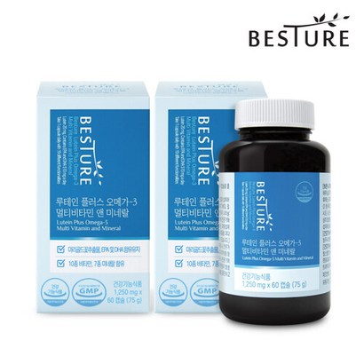 베스처 루테인 플러스 오메가3 멀티비타민 앤 미네랄 60캡슐 리뷰후기