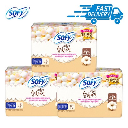 바디피트 내몸에 순한면 생리대 대형 울트라