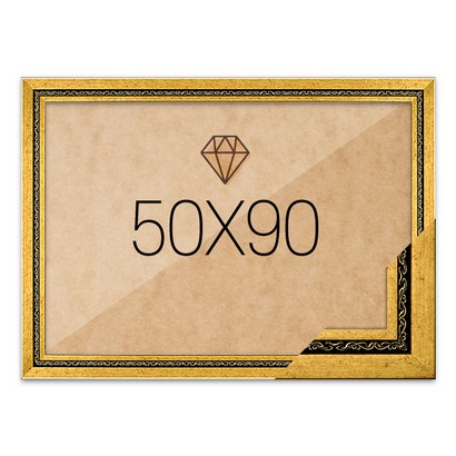 보석십자수액자 50x90 고급형 그레이스 다크골드