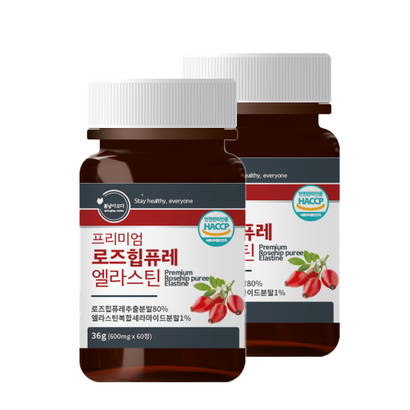 프리미엄 로즈힙 퓨레 엘라스틴 60정