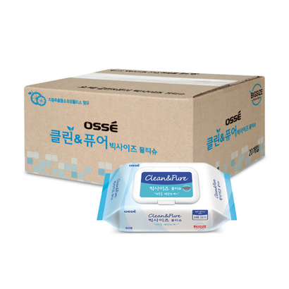 오쎄 클린앤퓨어 빅사이즈 물티슈 캡형 300200 리뷰후기