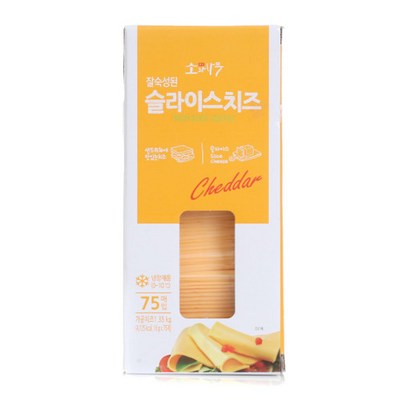 소와나무 체다슬라이스 치즈 1 75매 빅사이즈