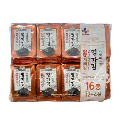 명가김 CJ 햇바삭 재래김 *16봉