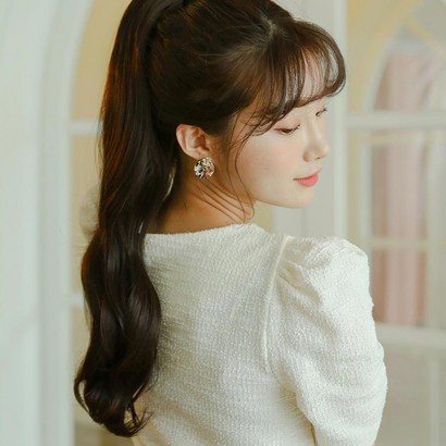로제 2초포니 핀 포니테일 집게가발 묶음머리 리뷰후기