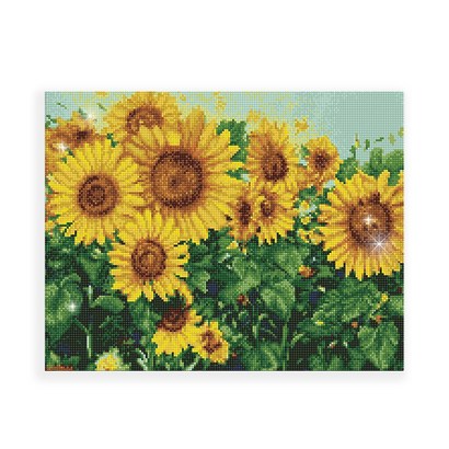 심꼬스토어 보석십자수 해바라기 꽃밭 40X50