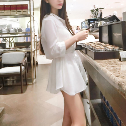 딱붙는핏 여성 가을 미니원피스 긴팔 신상JE2745