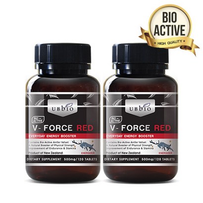 유비바이오 V-Force 브이포스 레드 120tab 2개