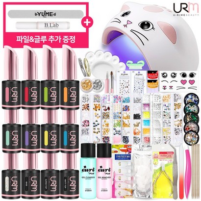 유리미 슈퍼샤이닝2 젤네일 9컬러 미미캣 전문가용 60W 젤램프 셀프 네일아트