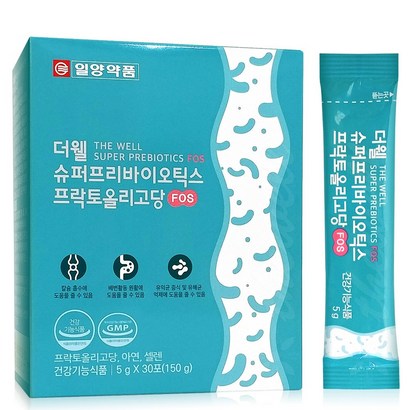 일양약품 더웰 슈퍼프리바이오틱스 프락토올리고당 FOS 에프오에스 장건강 유산균 리뷰후기