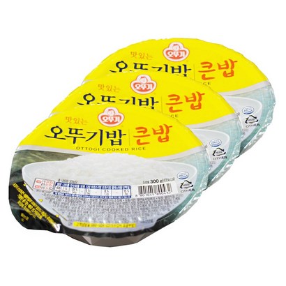 맛있는 오뚜기밥 큰밥 3개 리뷰후기