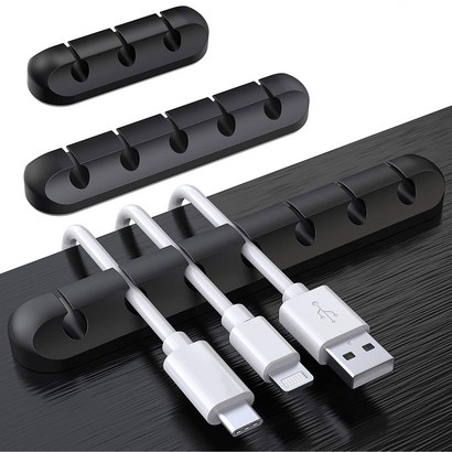 선 정리 홀더 고정 소품 용품 USB 충전 PC 사무실 책상 컴퓨터 케이블 이어폰 리뷰후기
