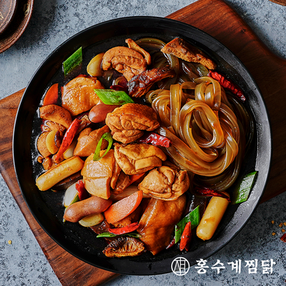 홍수계찜닭 고품격 밀키트 순살 냉동 2인분 캠핑 홈파티 간편 간단 요리