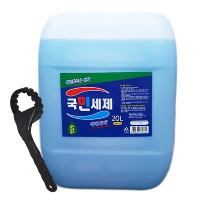 국민세제 액체세제 대용량 진한겔타입 세탁세제말통 오프너