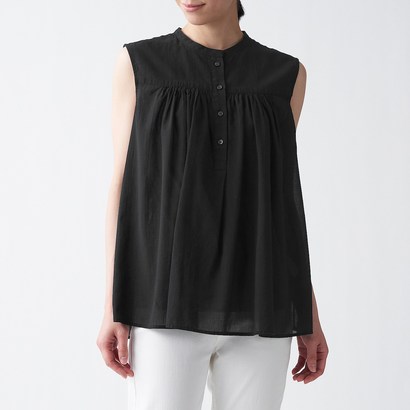 무인양품 MUJI 여성 워싱 슬리브리스 블라우스 BCA07A1S 리뷰후기