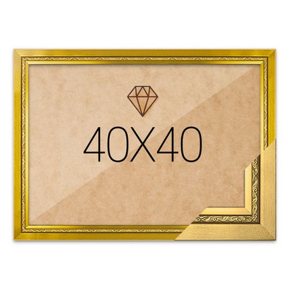 보석십자수액자 40x40 고급형 그레이스 골드