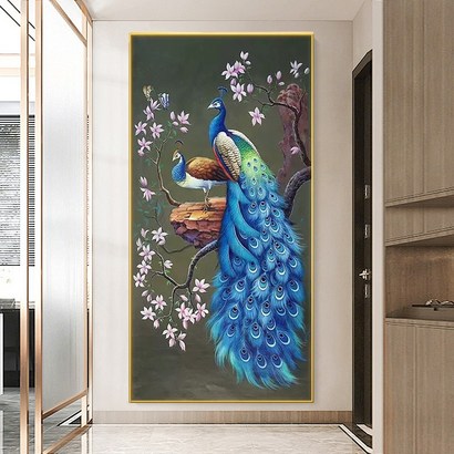 diy 비즈그림 공작새 명화 대형 ab 보석십자수 취미 생활 추천 부자재 도구
