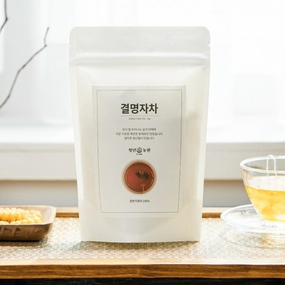청년농원 저온가공 결명자차 삼각티백 리뷰후기