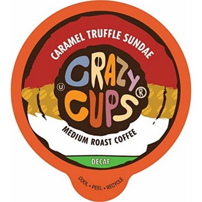 Crazy Cus Decaf Carae Truffe Sundae K Cu 크레이지컵 디카페인 카라멜 트러플 순대 커피캡슐 80개