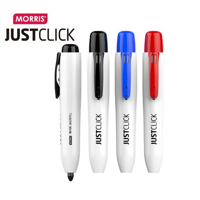 모리스 JUST CICK 저스트클릭 보드마카 1자루 노크식 마카 마카펜 필기구