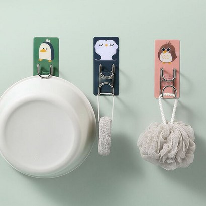 다용도걸이 세수대야 욕실 주방고리 접착후크 거치대 리뷰후기