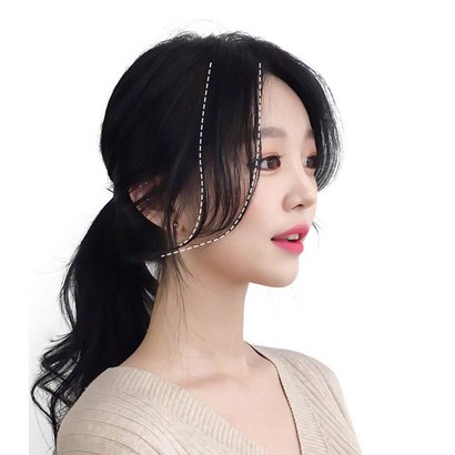 잇츠리빙샵 앞머리가발 여신머리 1개