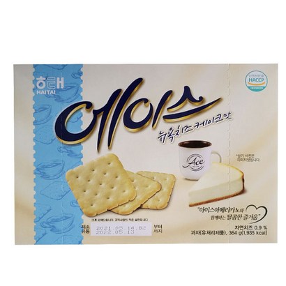 신상과자 해태 에이스 뉴욕치즈케이크맛 4개