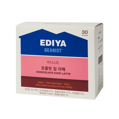 이디야 비니스트 초콜릿 칩 라떼 30T0T