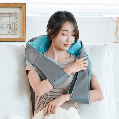 비타그램 무선 온열 목 어깨 마사지기 안마기 민트 마사지 WT-0624W