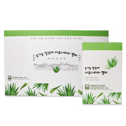 권도영 유기농 알로에 사포나리아 젤리스틱 10포포