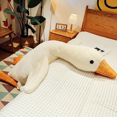 바디필로우 거위 인형 롱쿠션