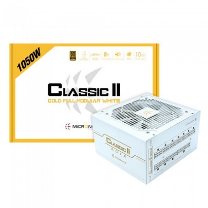 마이크로닉스 CASSIC 2 1050W US OD 230V EU 풀모듈러 화이트