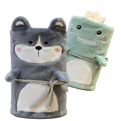 공룡 강아지 당근 선인장 무릎담요 캠핑 차박 선물 여행용 담요