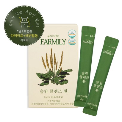팜밀리1987 슬림 클렌즈 환 1box
