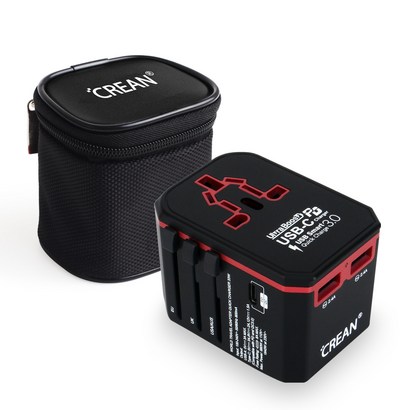 크레앙 울트라 부스트 QC30 D 여행용 어댑터 CRETRVUTD