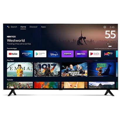 와이드테크 TV 구글TV UHD TV 스마트TV AI 안드로이드TV HDR