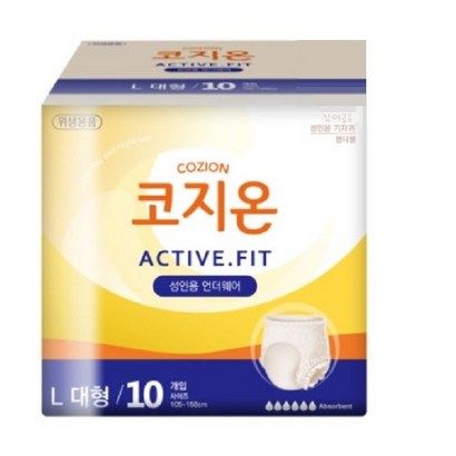 코지온 요실금팬티언더웨어 성인용기저귀 대형 입는타입 30매