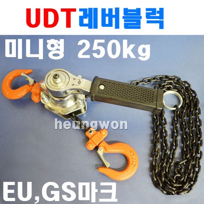 UDT 레버블록 미니형 1줄 5003710 체인블럭 레바블럭 로드체인 핸드체인 윈치 이스트