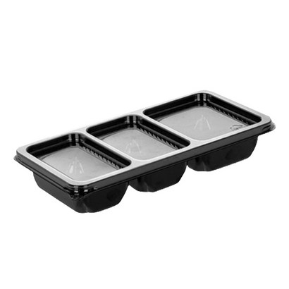 PT 반찬 3칸 일회용 용기 DS-401 검정 리뷰후기