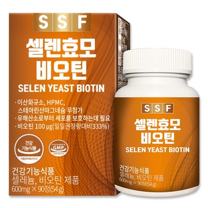 순수식품 무부형제 맥주효모 비오틴 셀렌 90정 건조효모