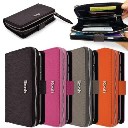 SS1018 갤럭시노트8 로아 천연가죽 리뉴얼 지퍼 월렛 케이스 S-N950