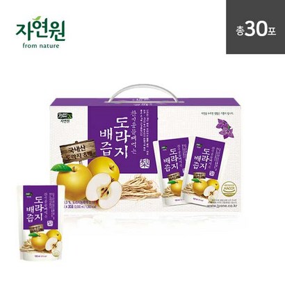 자연원 찬기운들때먹는 도라지배즙 건강즙