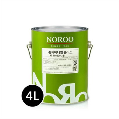 노루페인트 목재 철재용 유성페인트 슈퍼에나멜 플러스 흑색 4L 리뷰후기