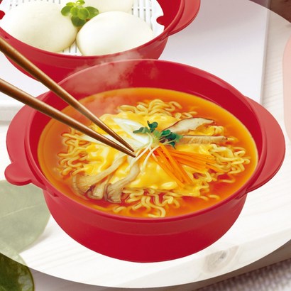 이지앤프리 전자렌지전용 라면쿡 겸용 찜기