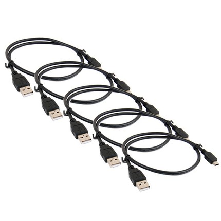 마하링크 USB A Mini 5핀 케이블 60cm, 5개입