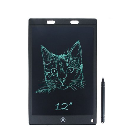 쓱싹보드 부기노트 LCD 전자 메모장 터치패드 일반형 288 x 188 mm, BoogieNote-12, 블랙