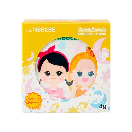 엔비베베 캐리와친구들 캐리와엘리 발레리나 어린이선쿠션 SPF50+ PA++++, 8g, 1개